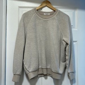 Perfect White Tee inside out crew. Size large. Smaller fit